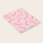 Christmas Candy Cane Pink Notebook Gallery Image 2