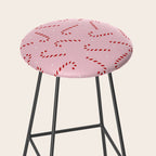 Christmas Candy Cane Pink Stool Gallery Image 2