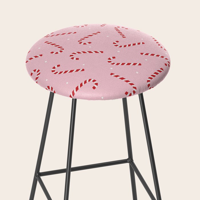 Christmas Candy Cane Pink Stool Gallery Image 2