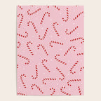 Christmas Candy Cane Pink Poster Gallery Image 4