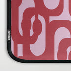 Contemporary Abstract Loop Pattern in Pink Hibiscus Laptop Sleeve Gallery Image 3