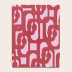 Contemporary Abstract Loop Pattern in Pink Hibiscus Notebook Gallery Image 4