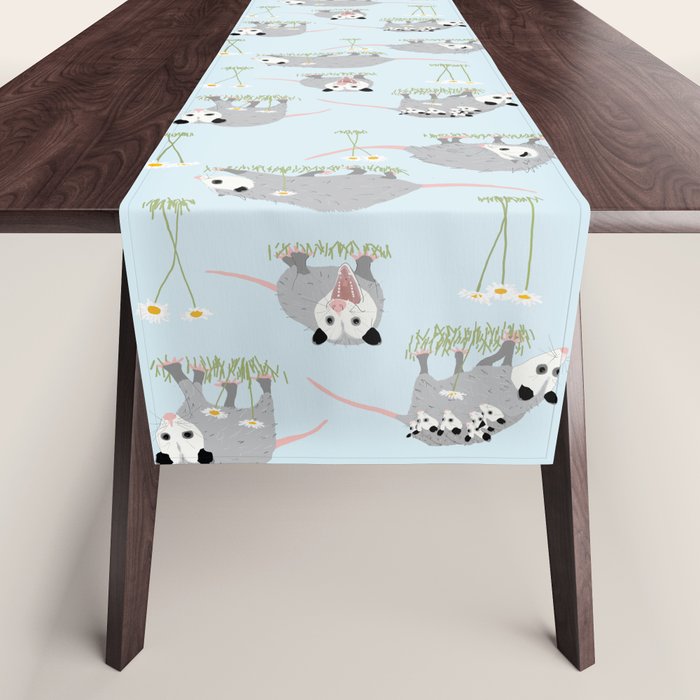 Opossums and Daisies Table Runner Gallery Image 1