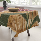 Daisies in Country Field Painting in Burgundy Red Tablecloth Gallery Image 3