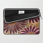 Daisies in Country Field Painting in Burgundy Red Laptop Sleeve Gallery Image 2