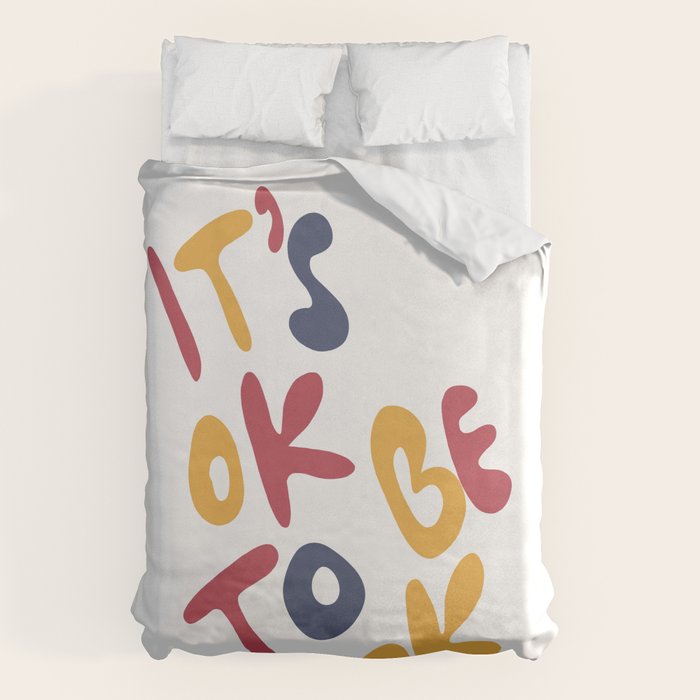 its OK to be OK Duvet Cover Gallery Image 1