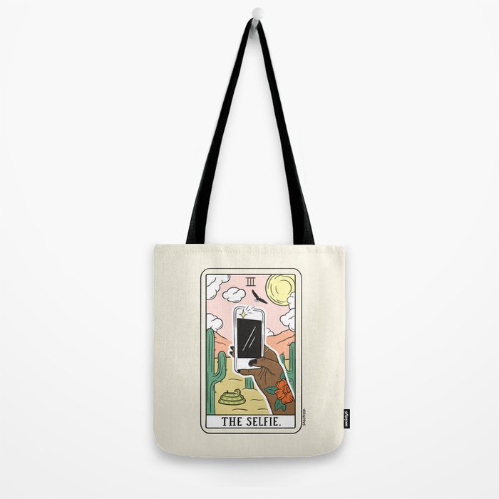 SELFIE READING (DARK) Tote Bag Gallery Image 2
