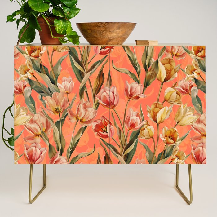 Magic Tulips Pattern VIII Credenza Gallery Image 1