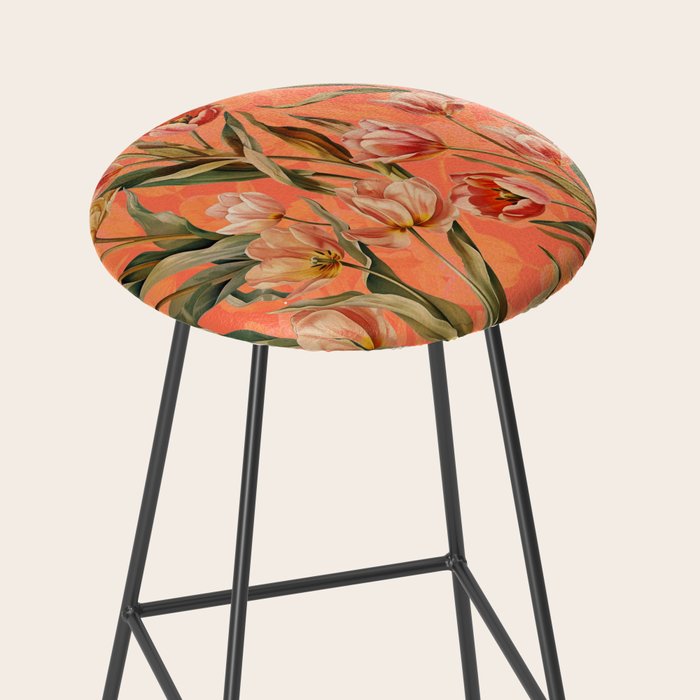Magic Tulips Pattern VIII Stool Gallery Image 2