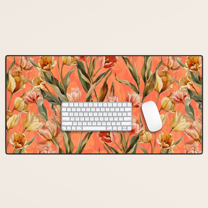 Magic Tulips Pattern VIII Desk Mat Gallery Image 1