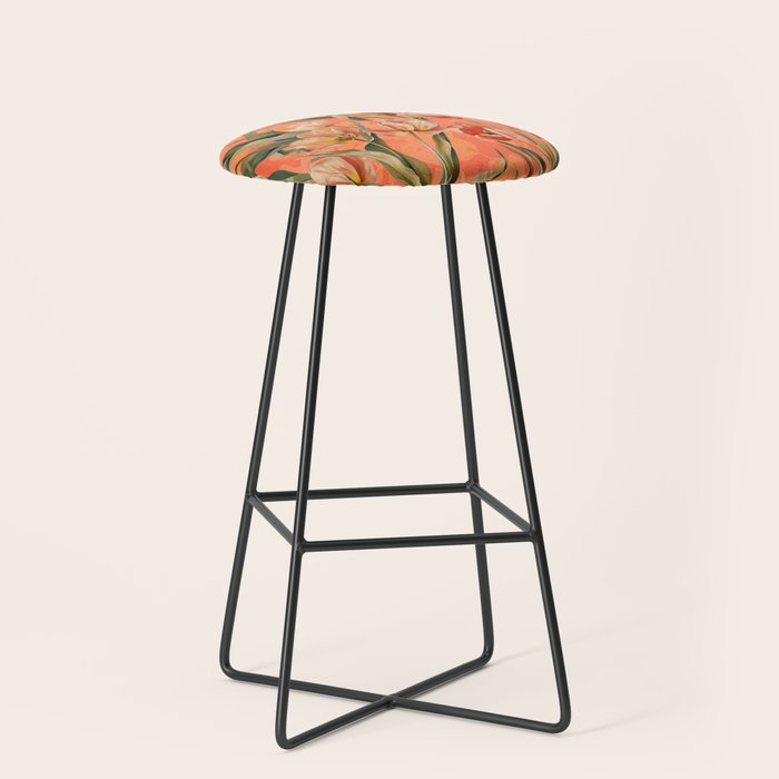 Magic Tulips Pattern VIII Stool Gallery Image 1