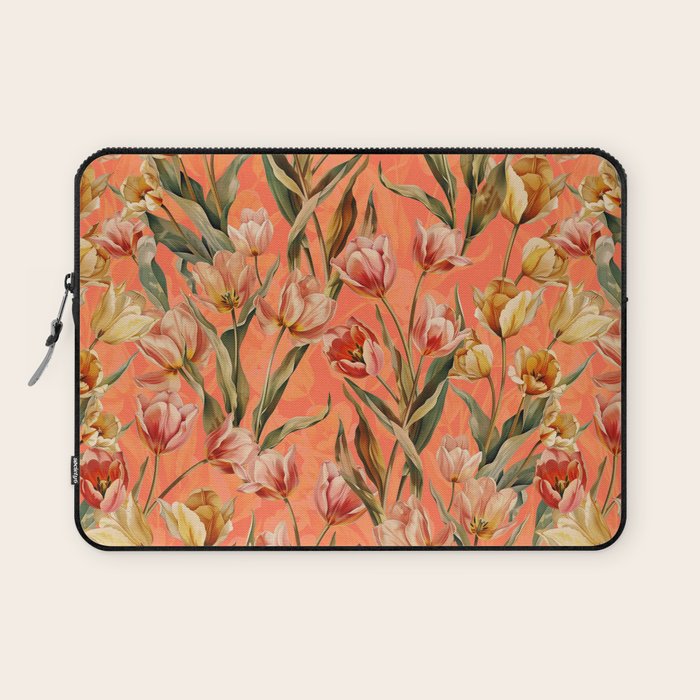 Magic Tulips Pattern VIII Laptop Sleeve Gallery Image 1