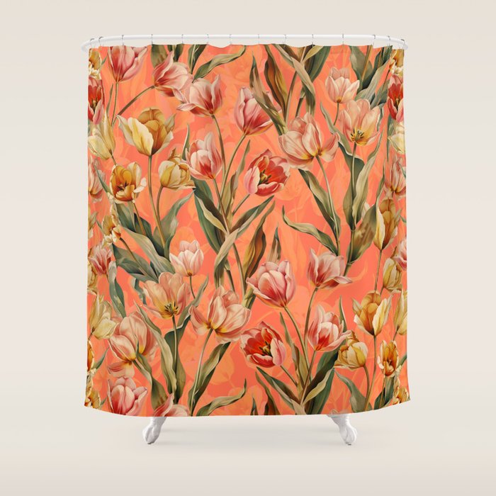 Magic Tulips Pattern VIII Shower Curtain Gallery Image 1