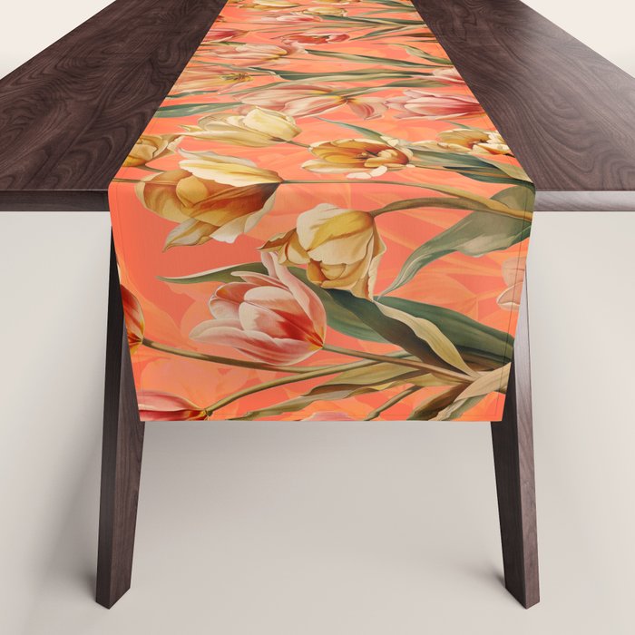 Magic Tulips Pattern VIII Table Runner Gallery Image 1