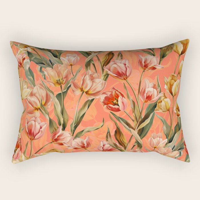 Magic Tulips Pattern VIII Rectangular Pillow Gallery Image 2