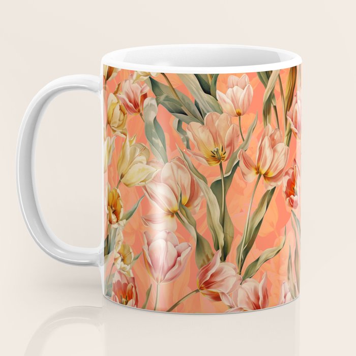Magic Tulips Pattern VIII Coffee Mug Gallery Image 3