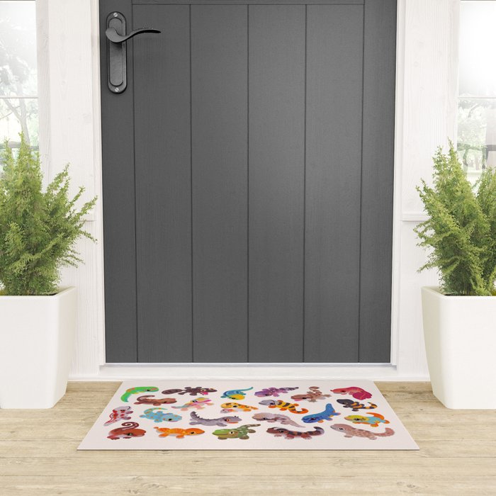 Gecko - bright Welcome Mat Gallery Image 3