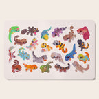 Gecko - bright Cutting Board Gallery Image 1