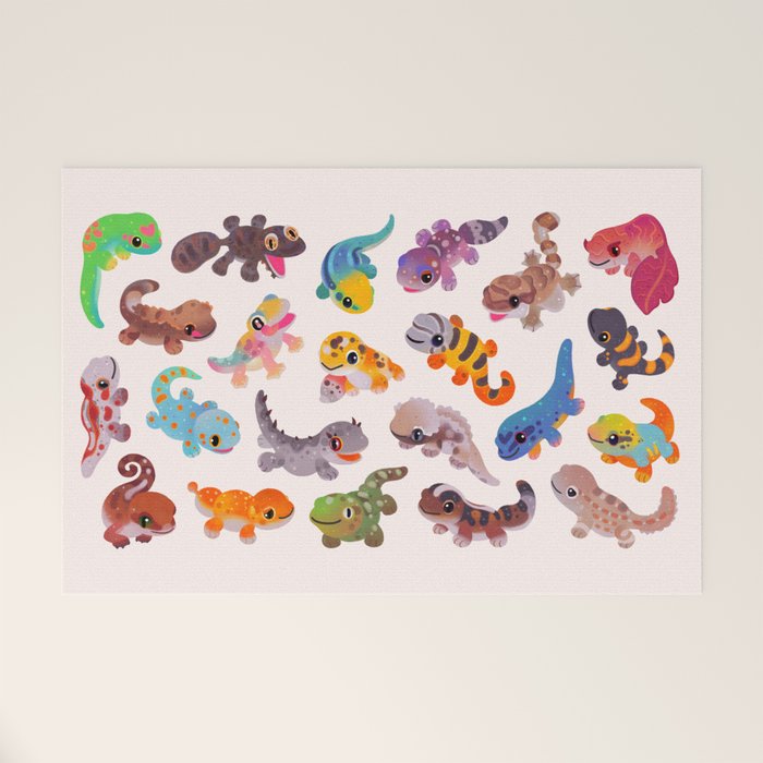 Gecko - bright Welcome Mat Gallery Image 1