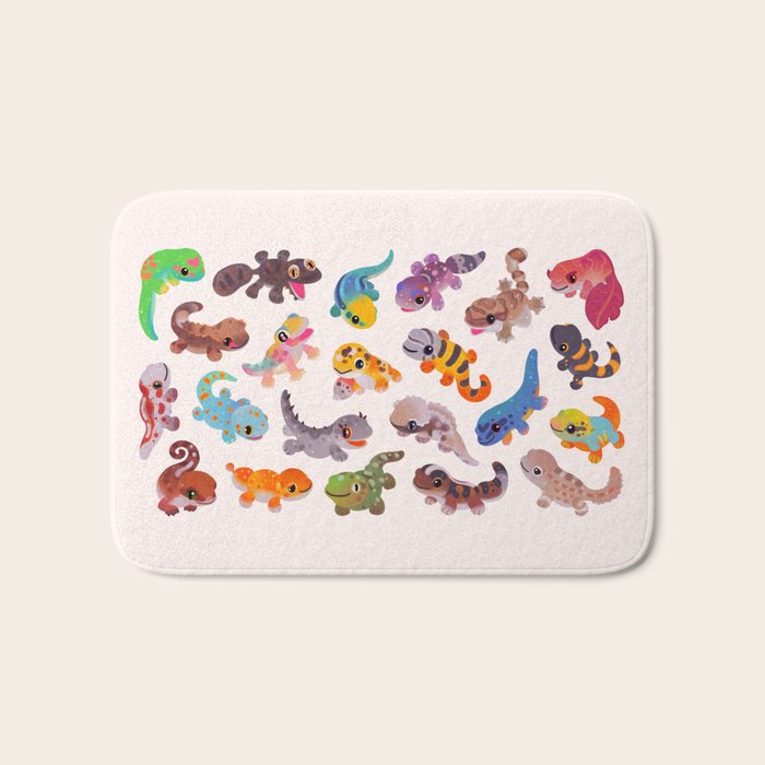 Gecko - bright Bath Mat Gallery Image 1