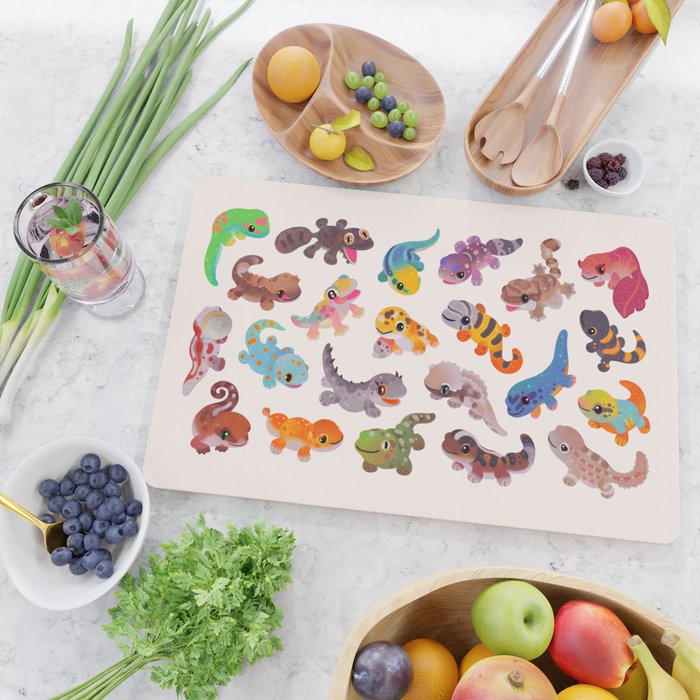Gecko - bright Cutting Board Gallery Image 2