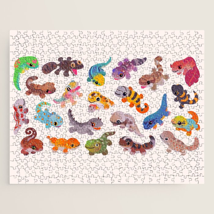 Gecko - bright Jigsaw Puzzle Gallery Image 1
