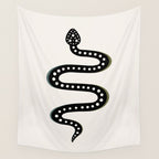 Minimal Snake - Black Wall Tapestry Gallery Image 4