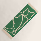 Abstract Line Art Cat 10 Yoga Mat Gallery Image 1