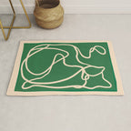 Abstract Line Art Cat 10 Rug Gallery Image 1