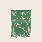 Abstract Line Art Cat 10 Wall Hanging Gallery Image 1