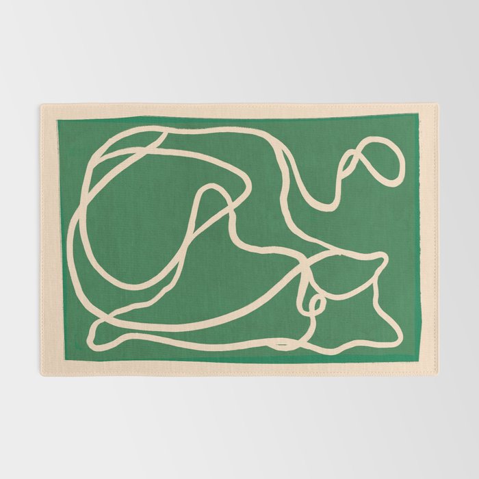 Abstract Line Art Cat 10 Rug Gallery Image 2