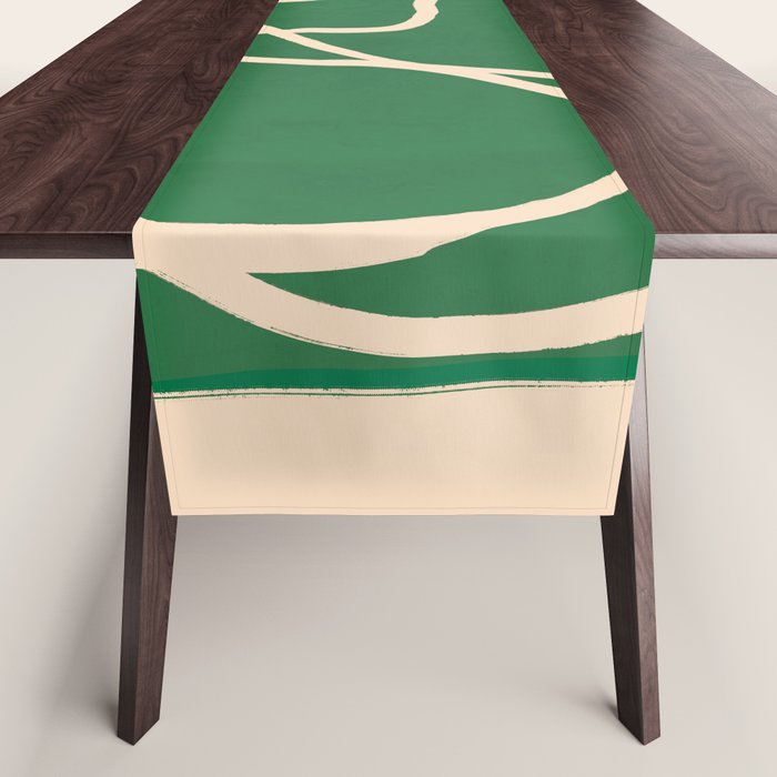 Abstract Line Art Cat 10 Table Runner Gallery Image 1