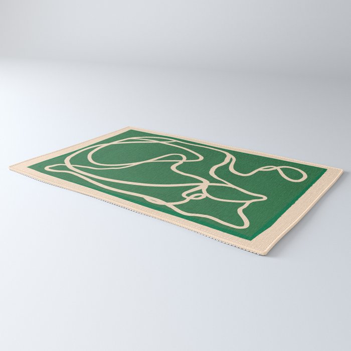 Abstract Line Art Cat 10 Rug Gallery Image 3