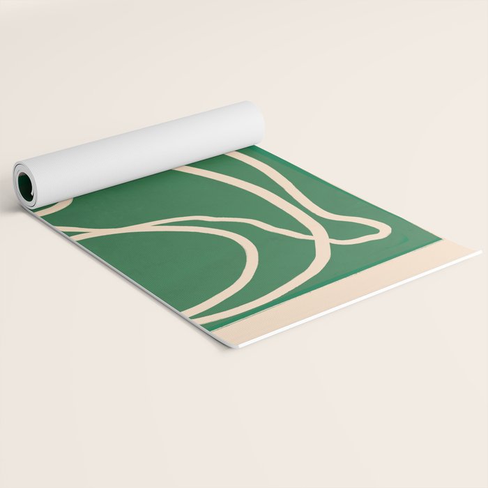 Abstract Line Art Cat 10 Yoga Mat Gallery Image 2
