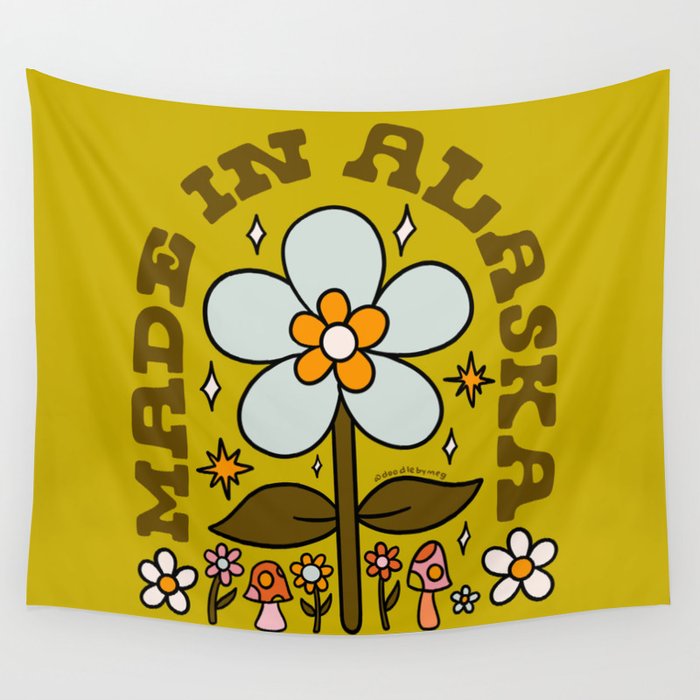 Made In Alaska Wall Tapestry Gallery Image 4