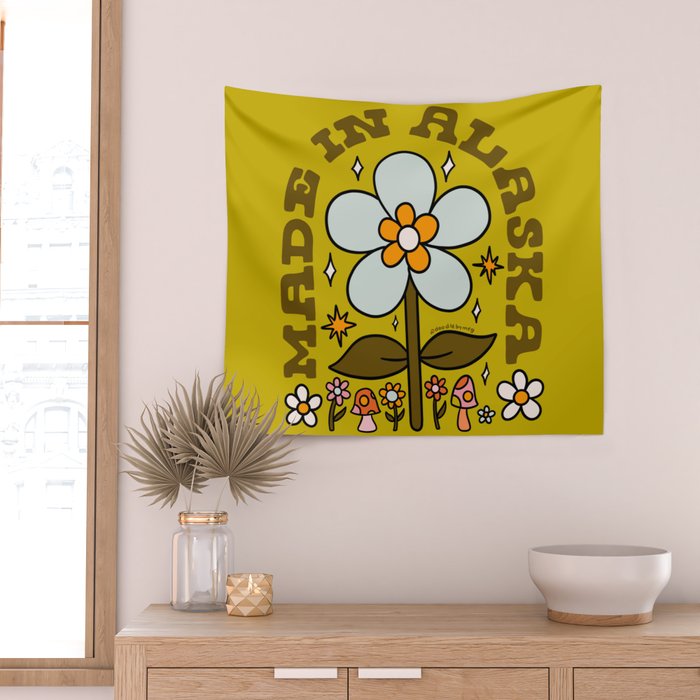 Made In Alaska Wall Tapestry Gallery Image 2