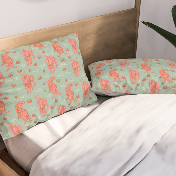 Tibetan tigers Pillow Sham Gallery Image 2