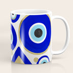 Evil Eye Charms on White Coffee Mug Gallery Image 1
