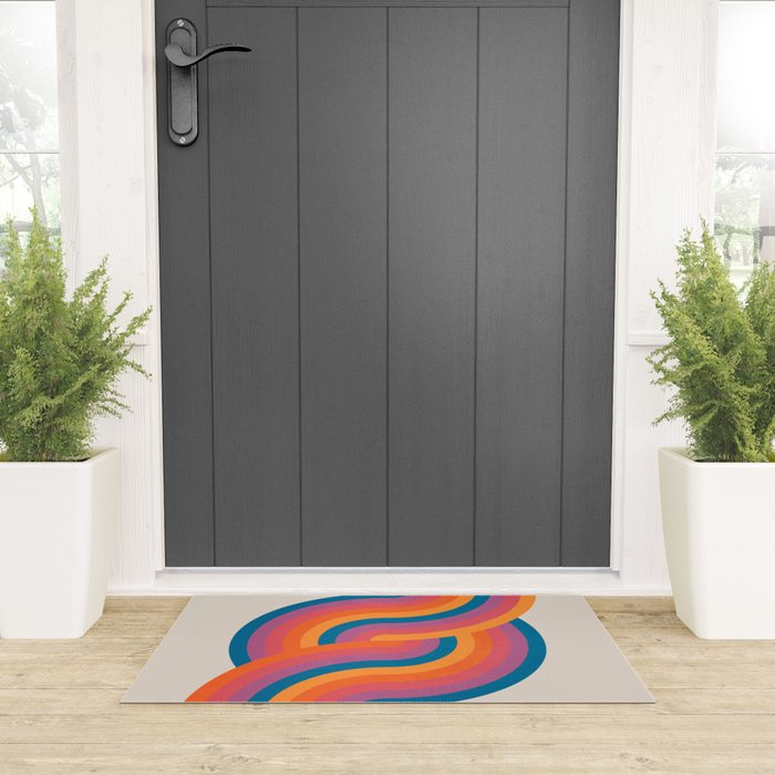 Vintage California Sun: Sacred Geometry Edition Welcome Mat Gallery Image 3