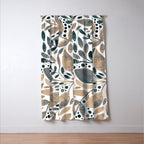 Watercolor branches and leaves - neutral Window Curtain Gallery Image 3