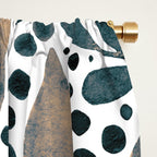 Watercolor branches and leaves - neutral Window Curtain Gallery Image 2