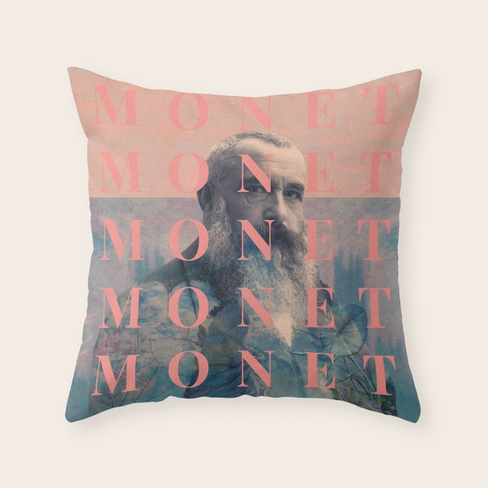 For Claude Monet Throw Pillow Gallery Image 1