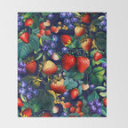 Strawberry Fields Forever II  Throw Blanket Gallery Image 2