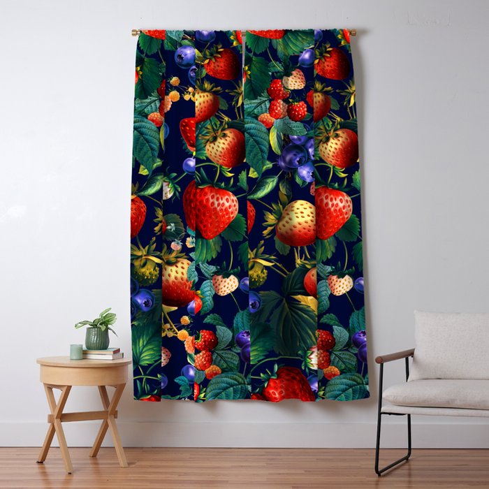 Strawberry Fields Forever II  Window Curtain Gallery Image 1