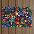 Strawberry Fields Forever II  Outdoor Rug Gallery Image 1