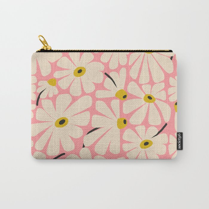 Daisy fresh 2 - pink Carry All Pouch Gallery Image 1