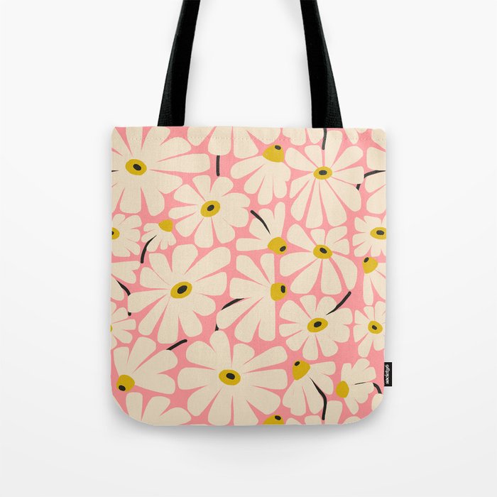 Daisy fresh 2 - pink Tote Bag Gallery Image 1