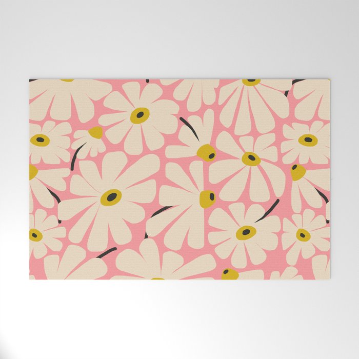 Daisy fresh 2 - pink Welcome Mat Gallery Image 1