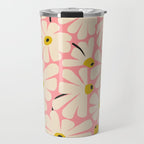 Daisy fresh 2 - pink Travel Mug Gallery Image 1