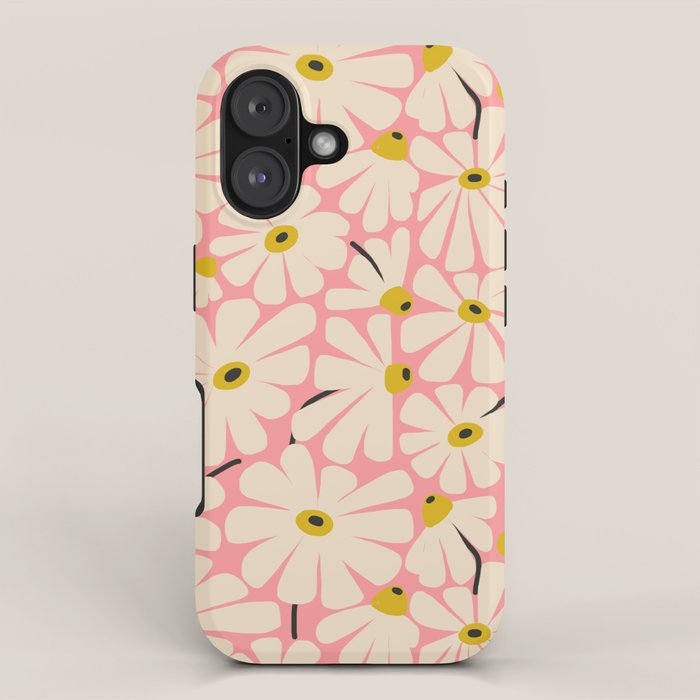 Daisy fresh 2 - pink iPhone Case Gallery Image 1